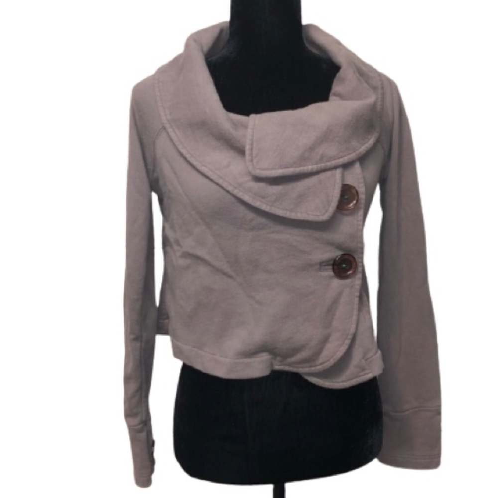 Anthropologie | Allihop French Terry Crop Jacket